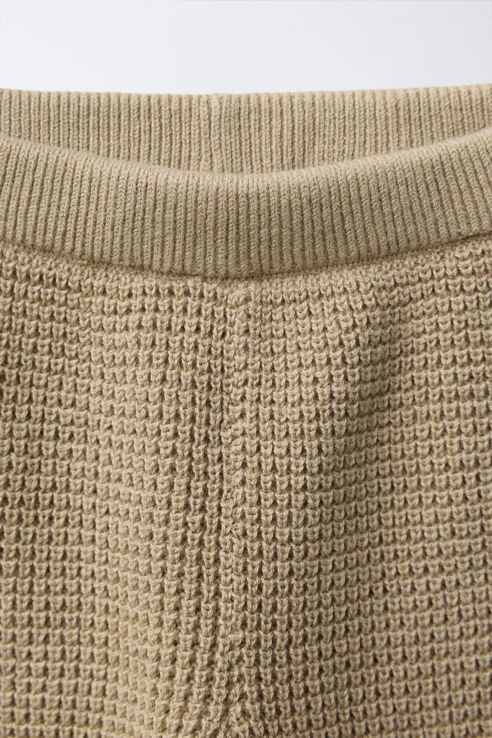 POCKET WAFFLE KNIT PANTS